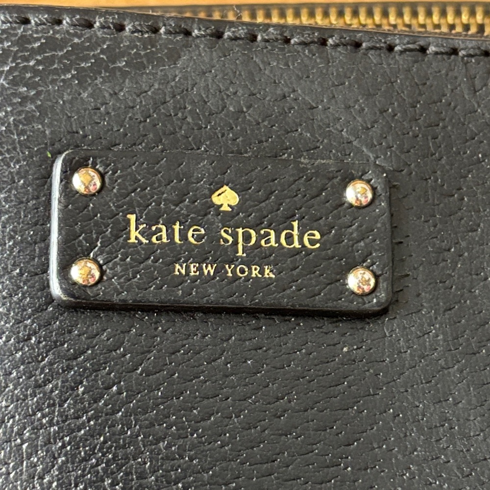 kate spade Black Leather Shoulder Satchel - Picture 2 of 14